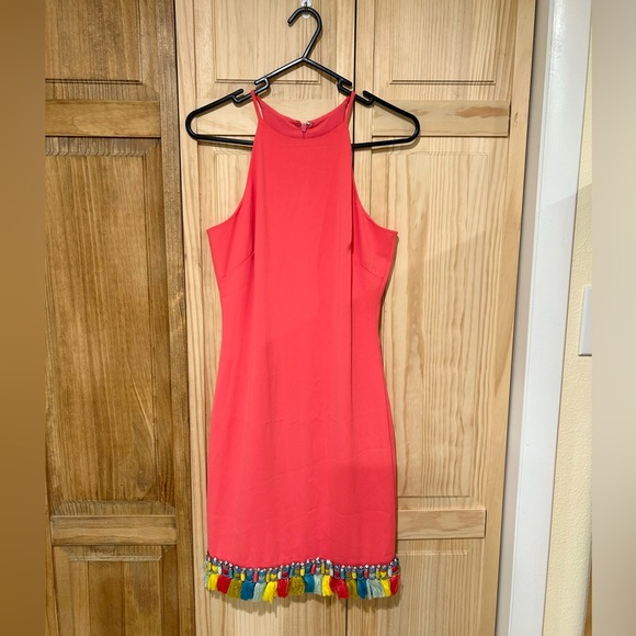 Badgley Mischka Coral Mini Dress - Picture 4 of 7